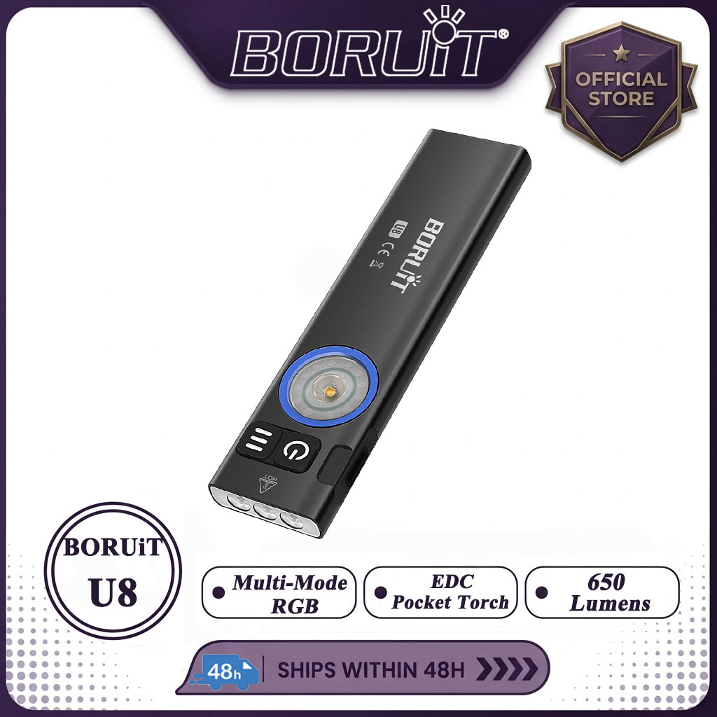 Fishing Kit Compact - BORUiT U8 650LM EDC LED Flashlight