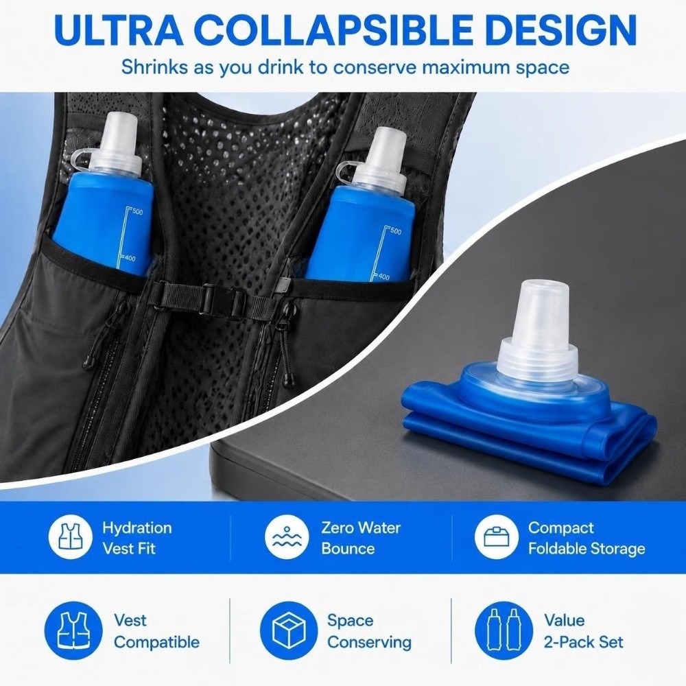 2 Pack Convenient TPU Collapsi - Water Bag Collapsible review and price