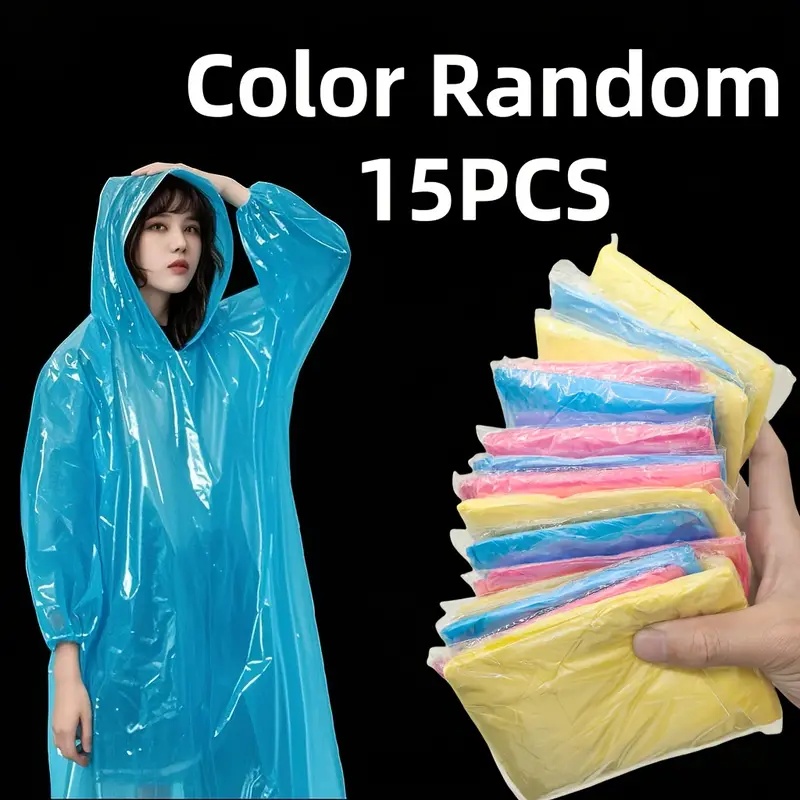 15/30PCS Randomly Colored Disp - Emergency Poncho Rain review and price