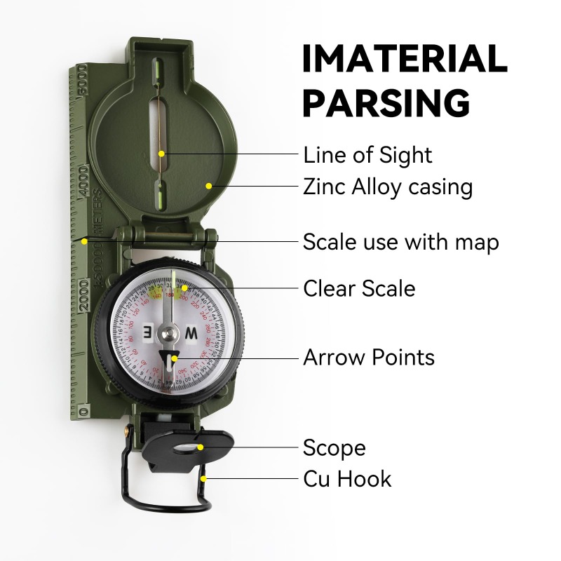 Compass Military Grade, Precis - Compass Lensatic review and price